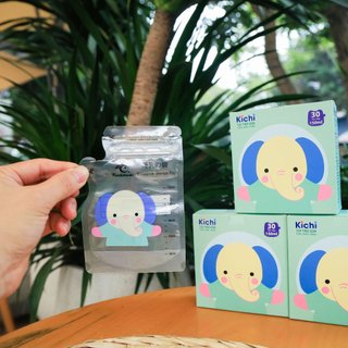 Túi Trữ Sữa Kichilachi 250ml- Cảm Biến Nhiệt Độ, Có Khóa Zip Chắc Chắn Chống Rò Rỉ