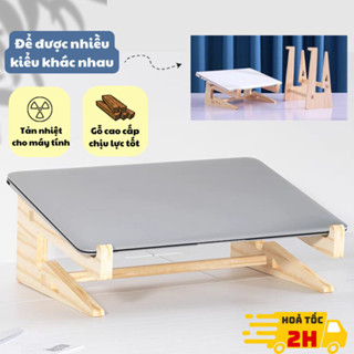 Giá Đỡ Laptop Domino Kệ Để Máy Tính Gỗ Cao Cấp Dễ Dàng Lắp Đặt Tiết Kiệm Không Gian Bàn Làm Việc