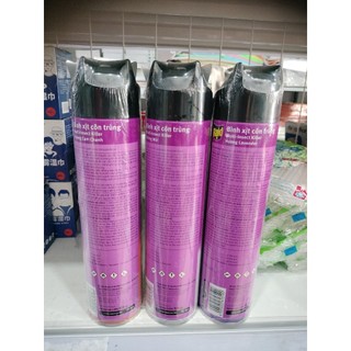 Bình Xịt côn trùng Raid 520ml (Lavender/Chanh/không mùi)