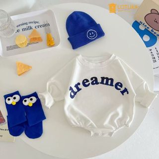 [Vải thun ] Bodysuit dài tay sơ sinh Lotuka hình thú dễ thương, body chip hè thu cúc chéo cho bé từ 3-12kg