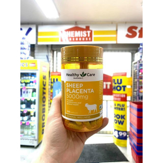 Viên uống nhau thai cừu sheep placenta healthy care 5000mg 100 viên úc, đẹp da, giảm nám