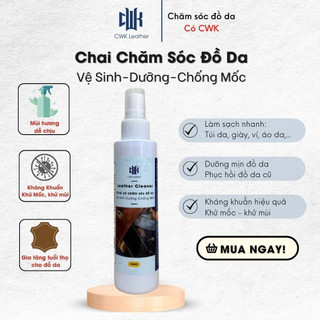 Vệ sinh chăm sóc đồ da Woodson 3 trong 1 - làm sạch, dưỡng ẩm, chống mốc - nhanh gọn tiện lợi