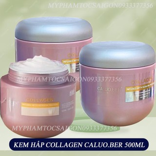 [CHÍNH HÃNG _GIÁ SỈ] Hấp dầu siêu mượt Collagen Spa Hair Treatment Caluo.Ber 500ml New