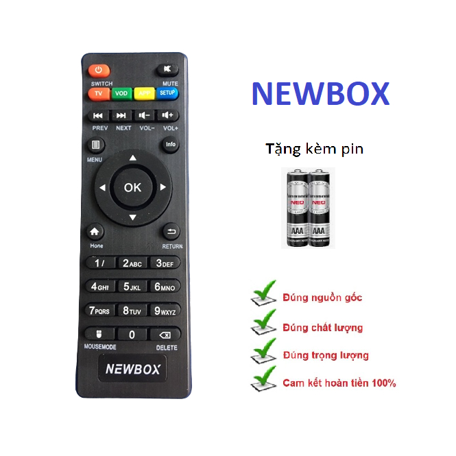 Điều khiển đầu thu NEWBOX Smart Tivi Android