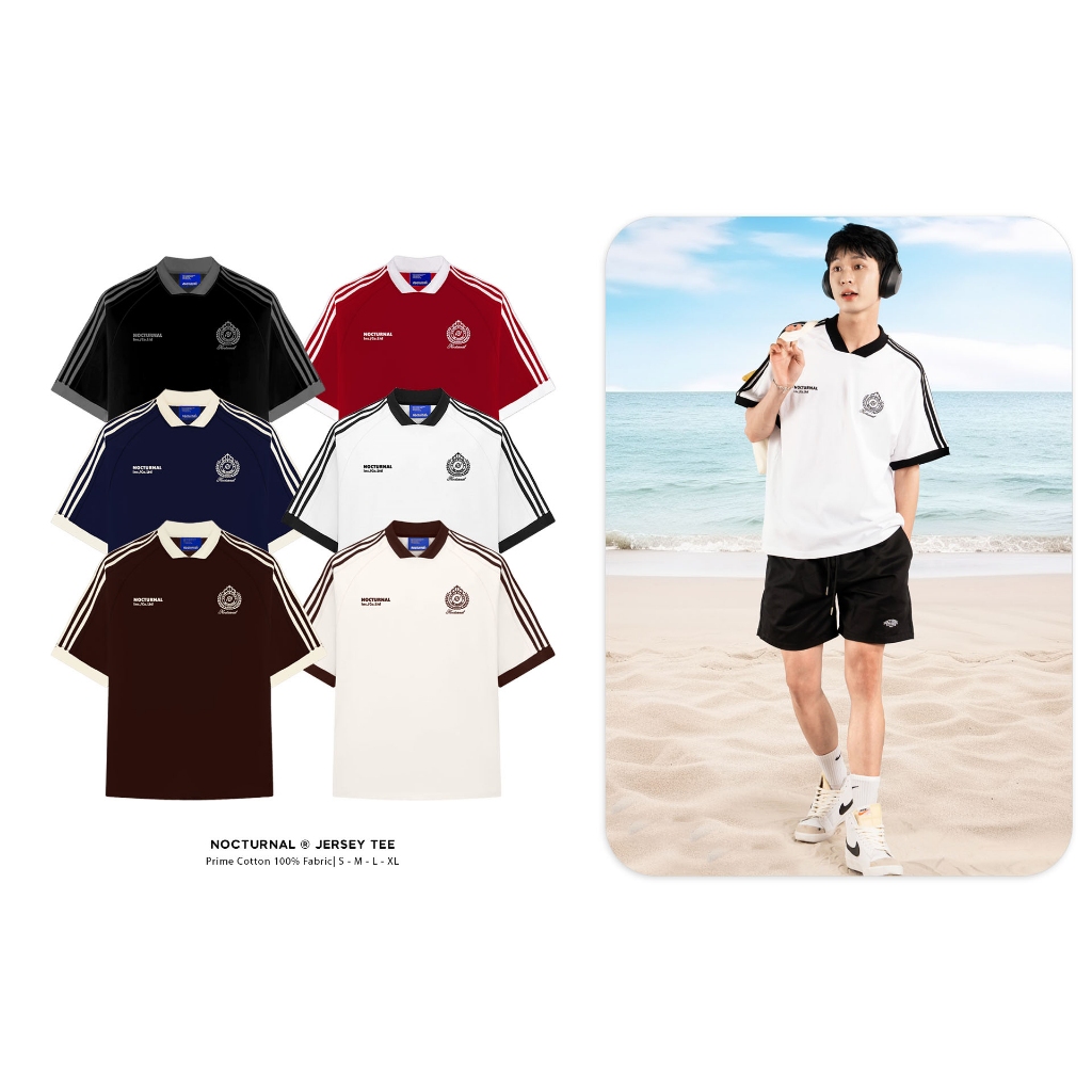 Áo Thun NOCTURNAL Jersey Tee Cotton 100% Nam Nữ Unisex Local Brand | BigBuy360 - bigbuy360.vn