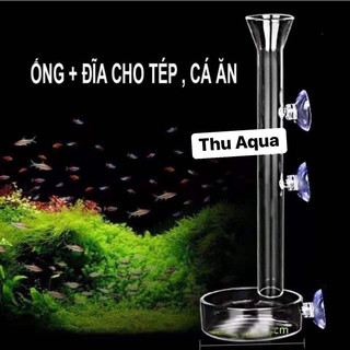 ỐNG THỦY TINH CHO CÁ TÉP ĂN+CHÉN CHO TÉP ĂN