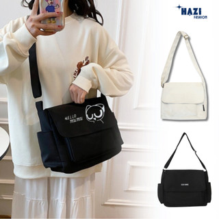 Túi đeo chéo basic dễ phối đồ giá rẻ đi học, túi vải canvas đi du lịch đi chơi đựng vừa A4 phong cách hàn quốc cá tính