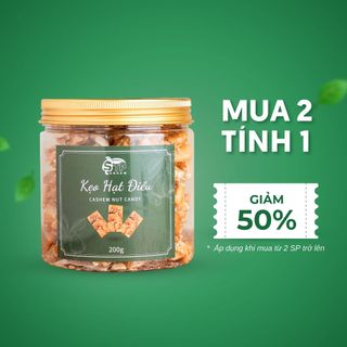 Kẹo hạt điều cao cấp stp food hũ 230g – kẹo hạt điều thơm ngon, đậm vị, hàng chất lượng xuất khẩu đạt tiêu chuẩn cao
