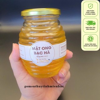 Hũ thủy tinh đựng mật ong, saffron dung tích 350ml