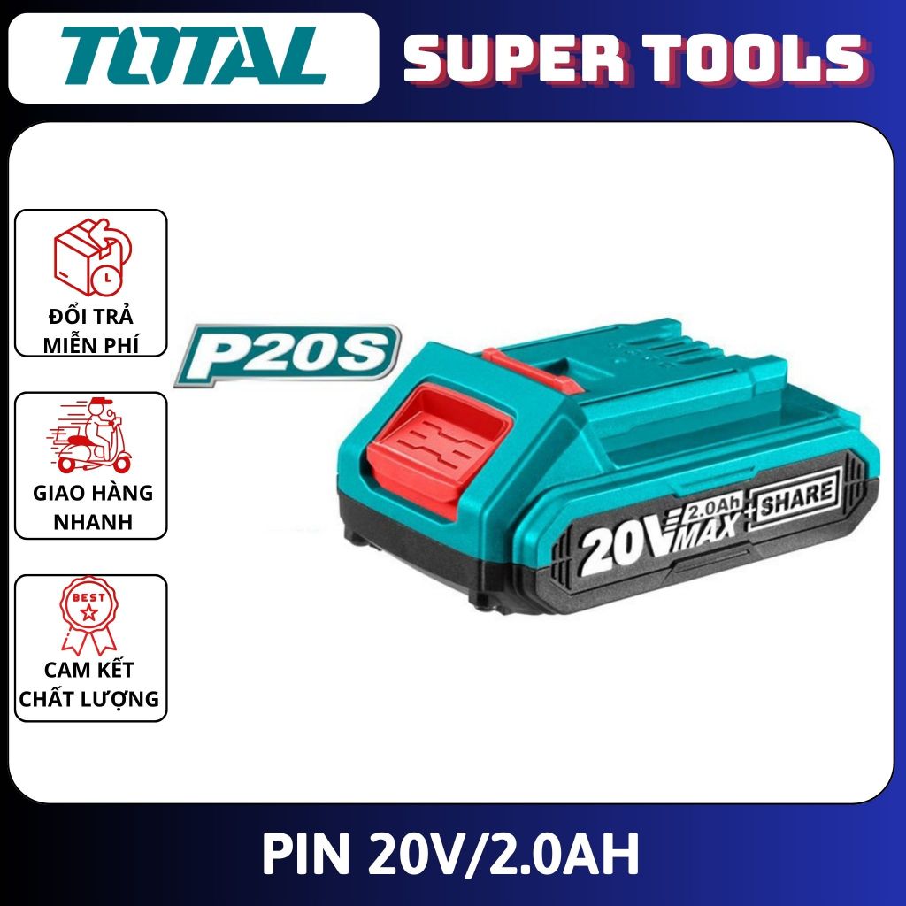 TOTAL Pin 20V/2A P20S TFBLI20011 <HÀNG CHÍNH HÃNG>