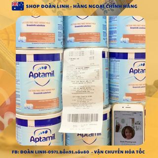 Sữa Aptamil Free Lactose UK dành cho bé bất dung nạp Lactose 400gr, Hàng đi air, Sữa Aptamil Lactose Free ,Date 2025