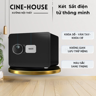  Két sắt mini khóa Vân tay,khóa sô.Két sắt An Toàn Chống CháyTủ Két Sắt  điện tủ Thông Minh bảo mậtCho Gia Đình,văn phòng 