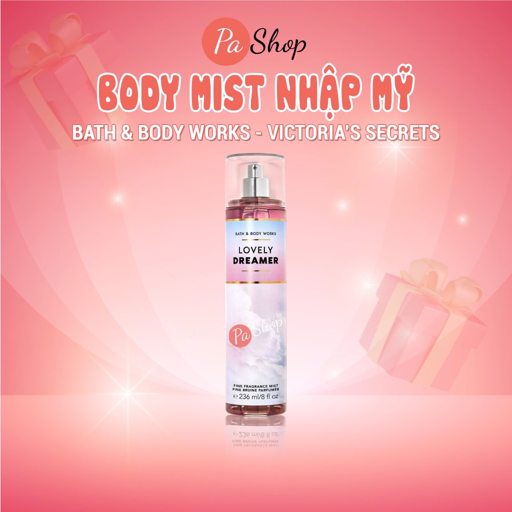 Body mist Lovely Dreamer xịt thơm toàn thân
