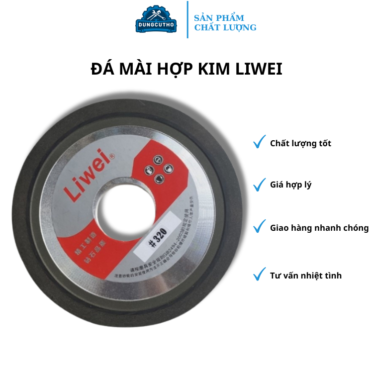 Đá mài hợp kim Liwei chất liệu tốt, mài nhanh, sắc bén