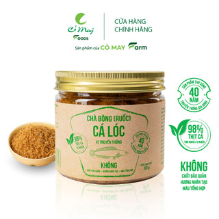 Chà bông ruốc cá - cỏ may farm - thơm ngon làm từ cá lóc tươi đã chế biến ăn liền - 100g - 180g
