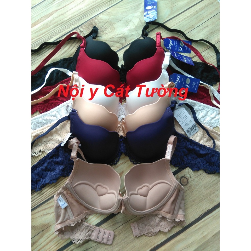 Áo ngực Boya Đúc Tim mút mỏng_Áo lót boya đúc tim có gọng