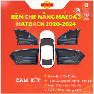 Rèm Che Nắng Loại 1 Chính Hãng Mr Ô Tô ,Thiết Kế Cho Xe MAZDA 3 HATBACK 2020-2024  Bảo Hành 24 Tháng