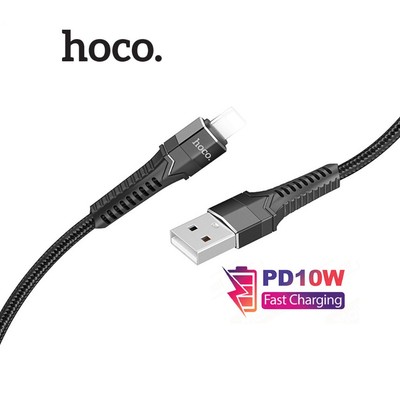 Cáp sạc nhanh PD10W USB to IP Hoco DU30 hỗ trợ truyền dữ liệu dùng cho ip6/7/8/X/11/12/13/14 dài 1m/2m