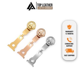 Khóa cài Patek Philippe thép không gỉ phụ kiện cao cấp dành cho đồng hồ Top Leather