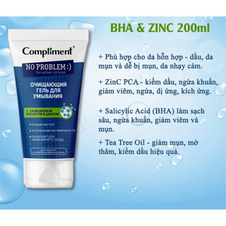 Sữa rửa mặt Salicylic Acid Compliment No Problem