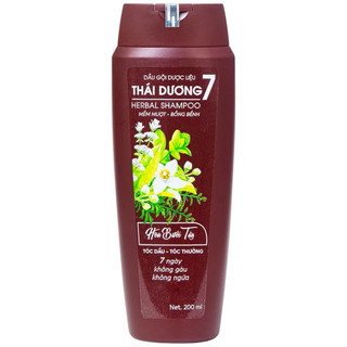  Dầu gội dược liệu Thái Dương 7 hương hoa bưởi sạch gàu không ngứa giảm rụng tóc cho tóc dầu tóc thường  200ml  