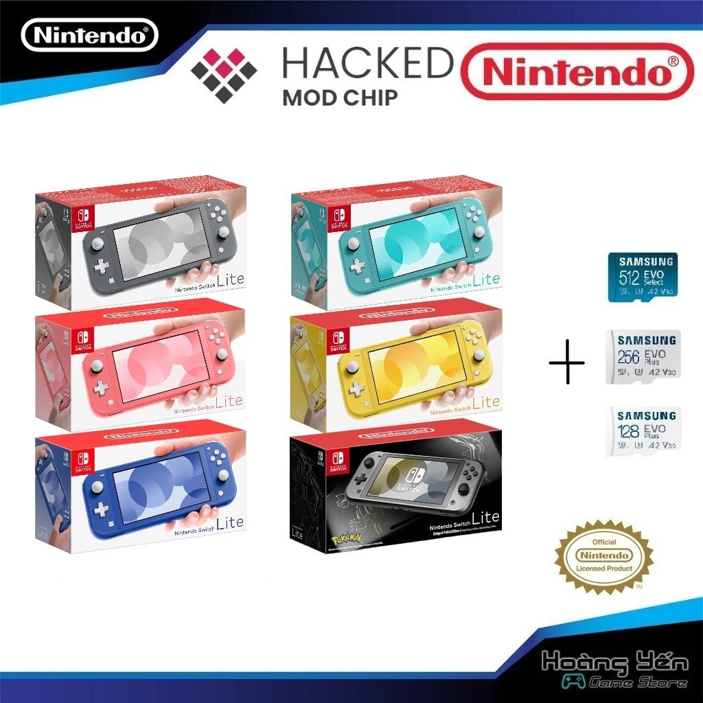 Máy Nintendo Switch Lite Mod Chip Chính Hãng Đủ Màu