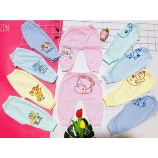 Quần chục dài cotton mông thú cho bé lẻ 1 cái