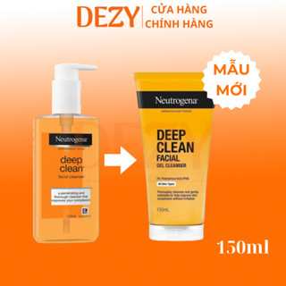 Sữa Rửa Mặt Neutrogena Làm Sạch Sâu Dạng Gel 150ml - Srm Deep Clean Facial Cleanser Johnson Cho Mọi Loại Da Da Dezy