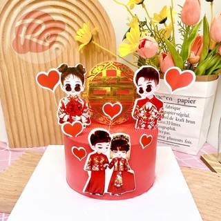 [SIÊU RẺ❤️] – SCG Cô dâu - Chú rể - Trang trí bánh sinh nhật bánh kem