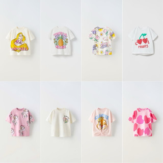 [KIDDO] Áo phông bé gái nhãn hiệu Zara chính hãng 100%, nhiều mẫu mã khác nhau , chất liệu cotton dễ mặc, an toàn cho da