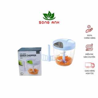 Lock&Lock dụng cụ băm tỏi ớt, rau củ quả Quick Chopper CKS307, CKS310 size L 5 lưỡi kèm đánh trứng