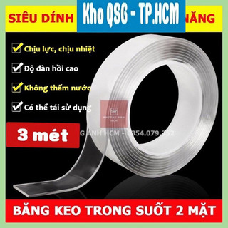 SỈ 9K - 3 mét BĂNG KEO 2 MẶT IVY GRIP TAPE 3M KT 3 mét