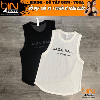 Đồ tập gym nữ, áo tank lưới khoác ngoài thể thao Bin Sports A114 v2
