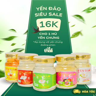 Yến Hủ Chưng Sẵn 5 vị, Yến Đảo hàm lượng yến 35%, hủ 70ml