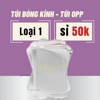  1KG Túi OPP Túi Bóng Kính Túi bỏ quần áo thời trang túi có dán Miệng Đủ SIZE - Baobisaigon88 