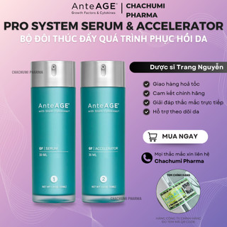  Bộ Đôi AnteAGE PRO System - PRO Serum  1  & PRO Accelerator  2  Chống Oxy Hóa Phục Hồi & Nuôi Dưỡng Da Chuyên Sâu 