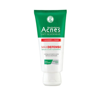 Kem rửa mặt và mặt nạ ngăn ngừa mụn đầu đen Acnes Anti Blackhead 100g