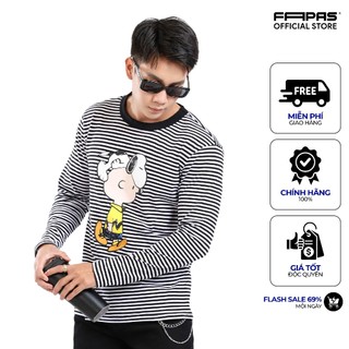 Áo thun tay dài nam vải cotton co giãn fapas stick