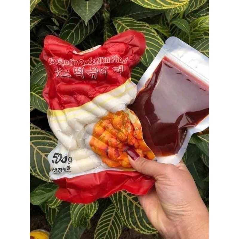 COMBO bánh gạo TOKBOKKI nhân Phômai kèm sốt nấu loại ngon 100gr