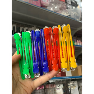 Kẹp mỏ vịt 1 set 12 cái nhựa dẽo 💥FREESHIP💥  bản nhôm hoặc inox 1 vĩ 12 cây, sử dụng được nhiều lần, giá sỉ cho tiệm tóc