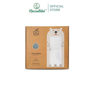 (MamanBébé chính hãng) K002 Set 2 Khăn đa năng sợi tre lụa (75x75cm) La pomme