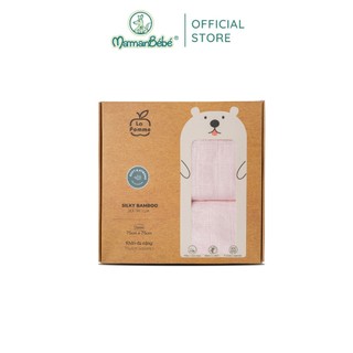 (MamanBébé chính hãng) K002 Set 2 Khăn đa năng sợi tre lụa (75x75cm) La pomme