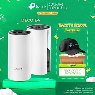 Hệ Thống Wifi Mesh TP-Link Deco E4 (2-pack) Dành Cho Gia đình Chuẩn AC 1200Mbps