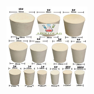 Nút đậy cao su thí nghiệm số 00 đến số 11