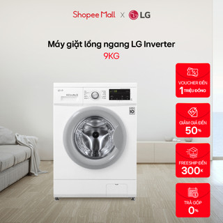 Máy giặt lồng ngang LG Inverter 9kg (Trắng)-FM1209N6W - Miễn phí lắp đặt