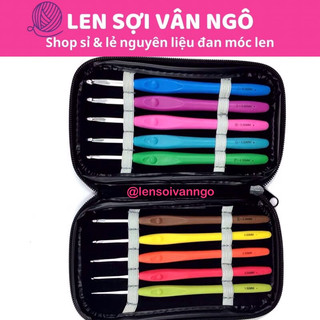 Bộ kim móc len SKC kèm bao đựng kim móc