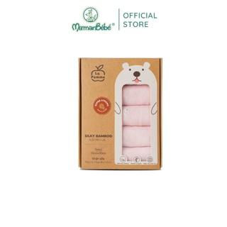 K001 set 5 khăn sữa sợi tre lụa la pomme - 30x30cm hươu