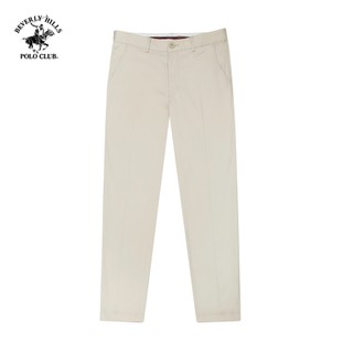 Beverly Hills Polo Club - Quần dài Nam Regular Fit Kem Trơn Cotton - BHPC- QKLRS24V017