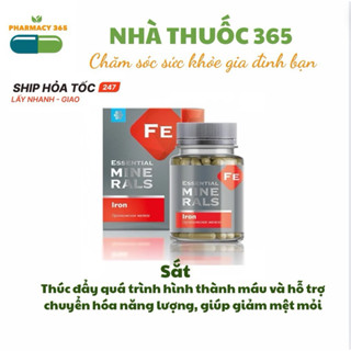 Thực phẩm bảo vệ sức khỏe Essential Minerals Siberian viên uống bổ sung sắt hữu cơ – 60 viên