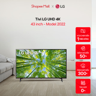 [Shopee - Lắp đặt 0Đ HN HCM] Smart UHD Tivi LG 43 inch 4K 43UQ8000PSC - Model 2022 - Miễn phí lắp đặt